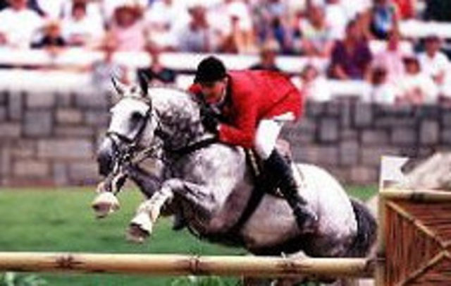 Bon Ami jumping at international level with Eric Wauters